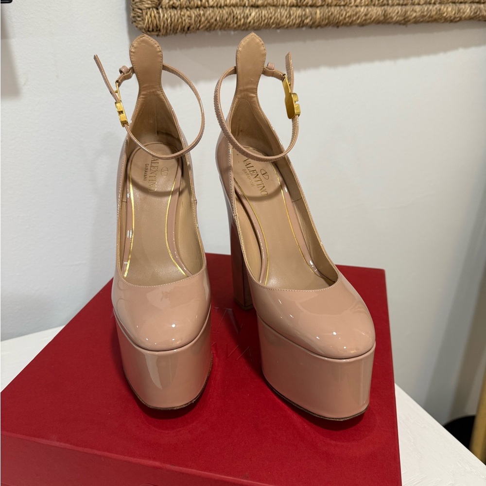 Valentino Women's Nude Platform Heels